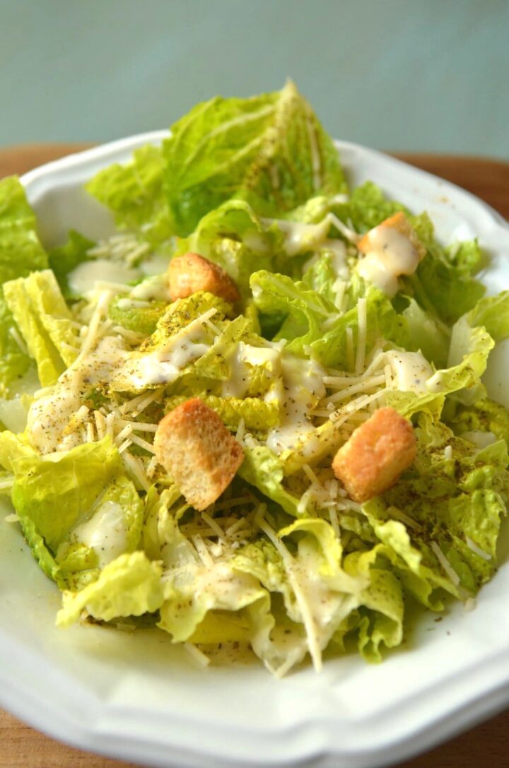 Caesar salad spice mix ingredients close up