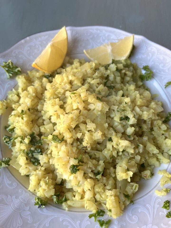 Mediterranean cauliflower rice