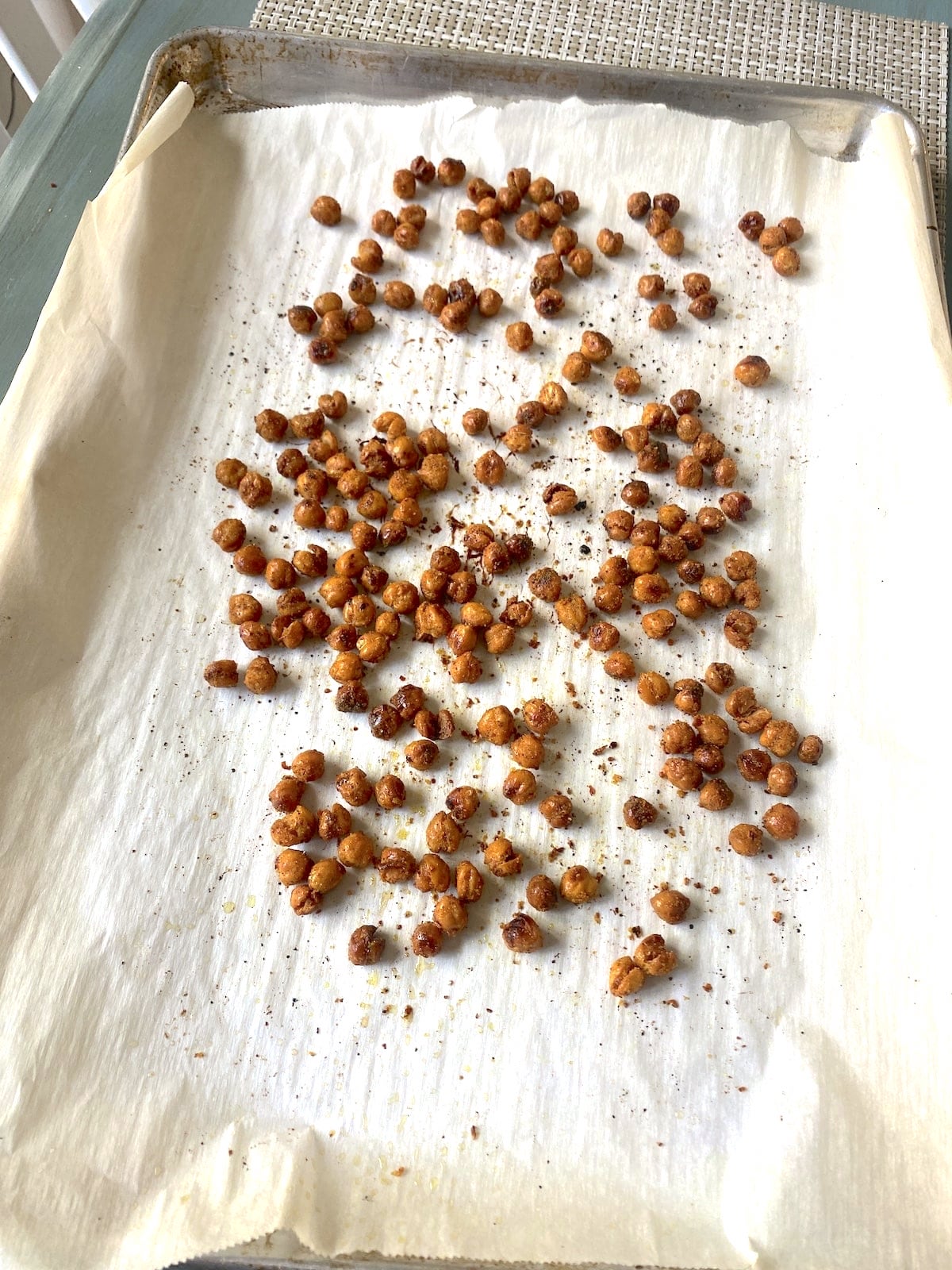 Sweet and Spicy Roasted Chickpeas | The Stuffed Grape Leaf