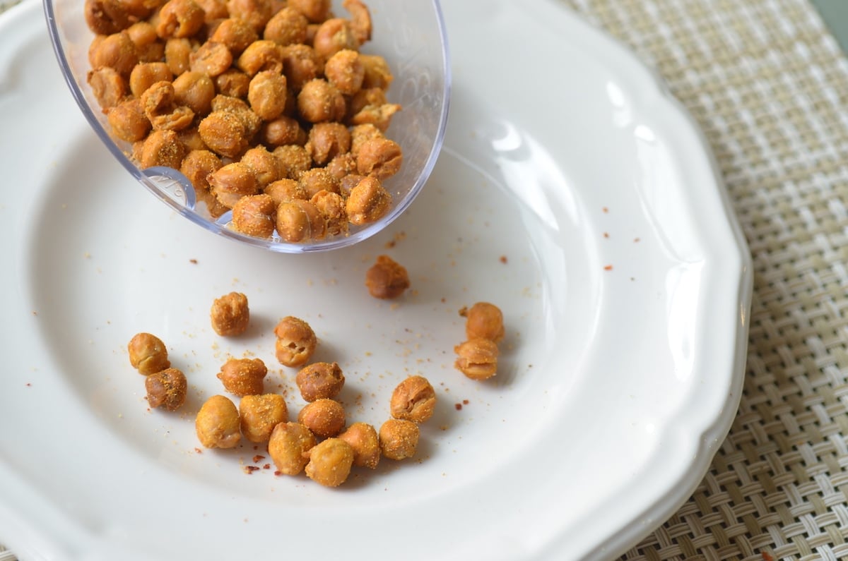 Sweet and Spicy Roasted Chickpeas | The Stuffed Grape Leaf